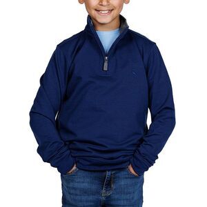 Tailorbyrd Boys  Fleece 1/4-Zip Pullover, Blue